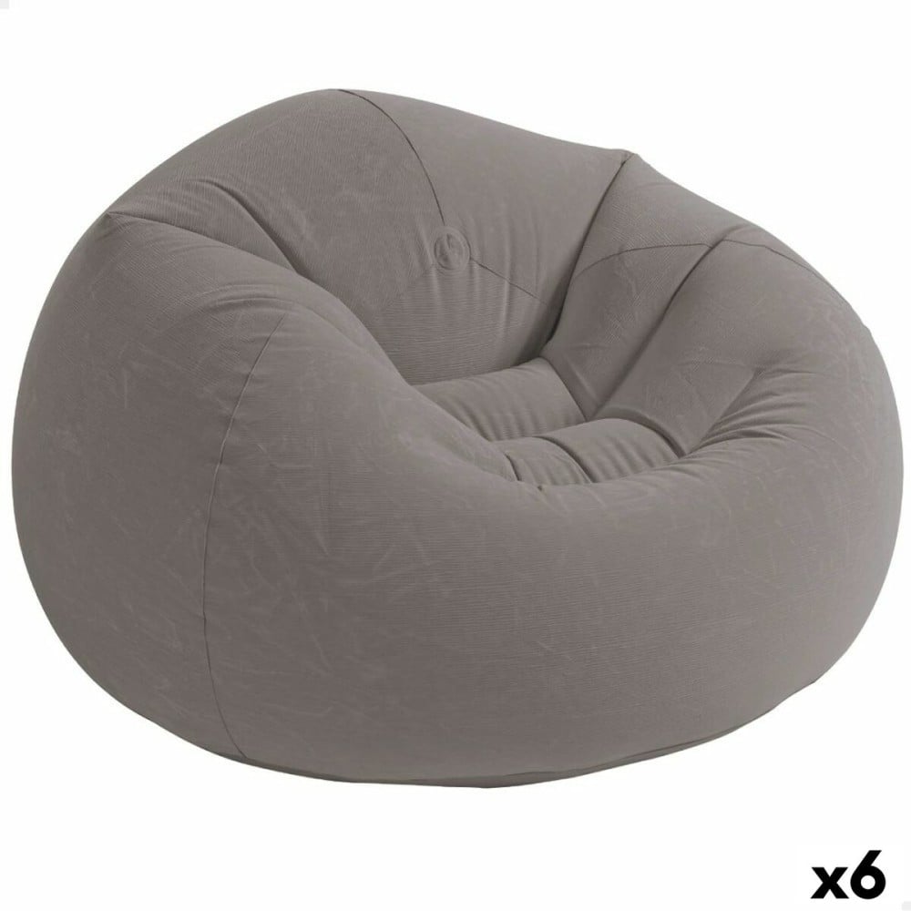 Aufblasbarer Sessel Intex Grau 107 x 69 x 104 cm 114 x 71 x 114 cm (6 Stück)