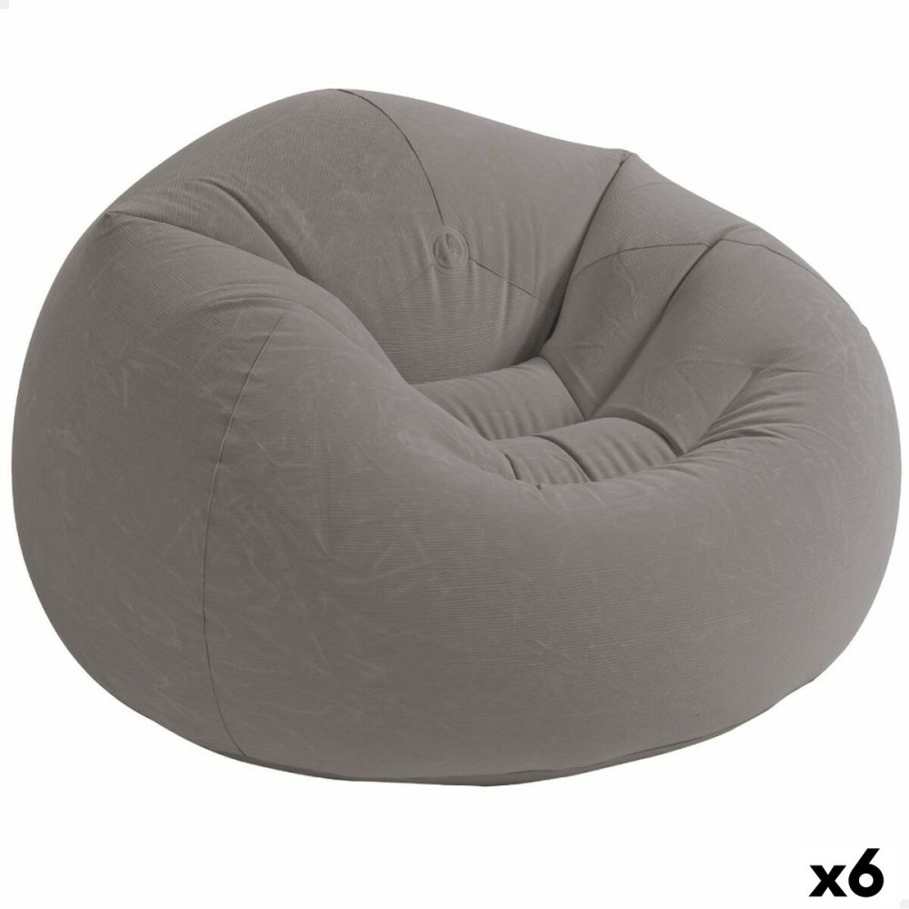 Fauteuil gonflable Intex Gris 107 x 69 x 104 cm 114 x 71 x 114 cm (6 Unités)