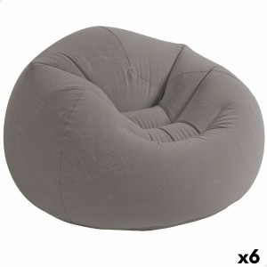 Aufblasbarer Sessel Intex Grau 107 x 69 x 104 cm 114 x 71 x 114 cm (6 Stück)