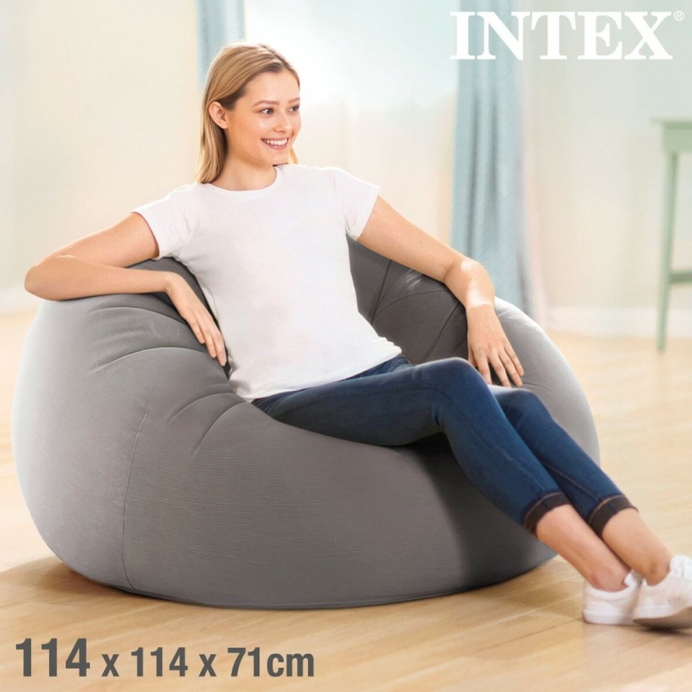 Aufblasbarer Sessel Intex Grau 107 x 69 x 104 cm 114 x 71 x 114 cm (6 Stück)