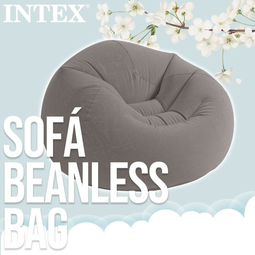 Aufblasbarer Sessel Intex Grau 107 x 69 x 104 cm 114 x 71 x 114 cm (6 Stück)