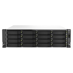 Netzwerkspeicher Qnap TS-h2287XU-RP Intel Xeon E-2336 Schwarz/Weiß