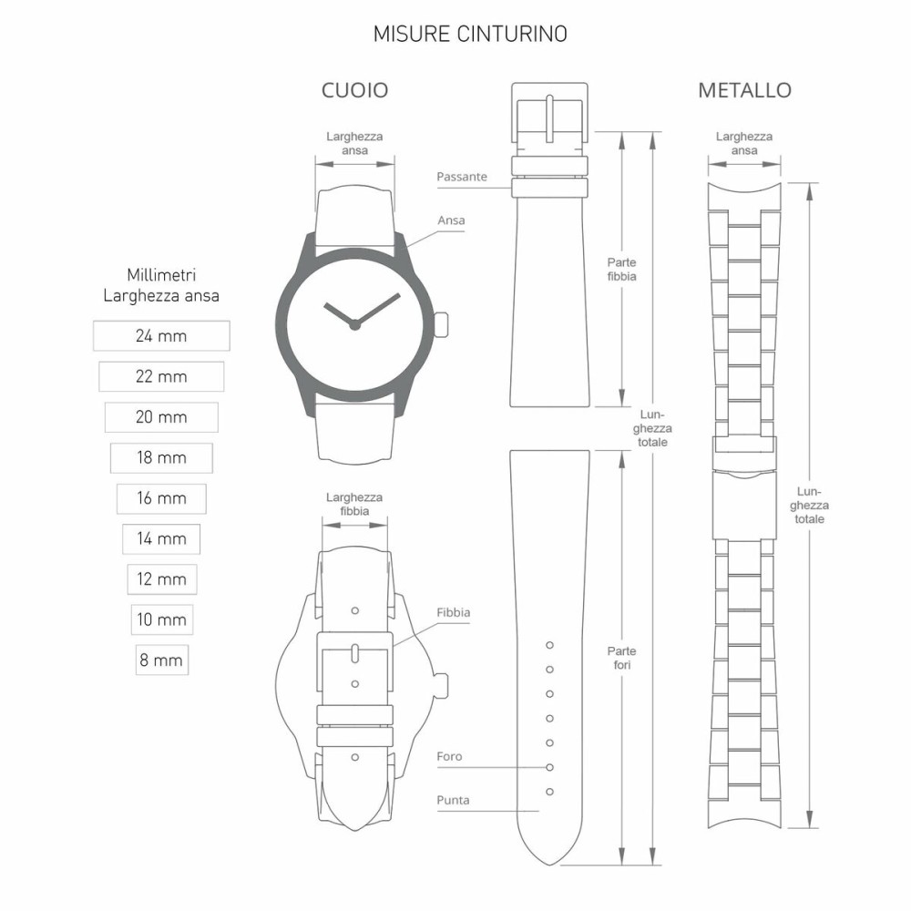 Uhrband Morellato A01X2704656062CR22 22 mm