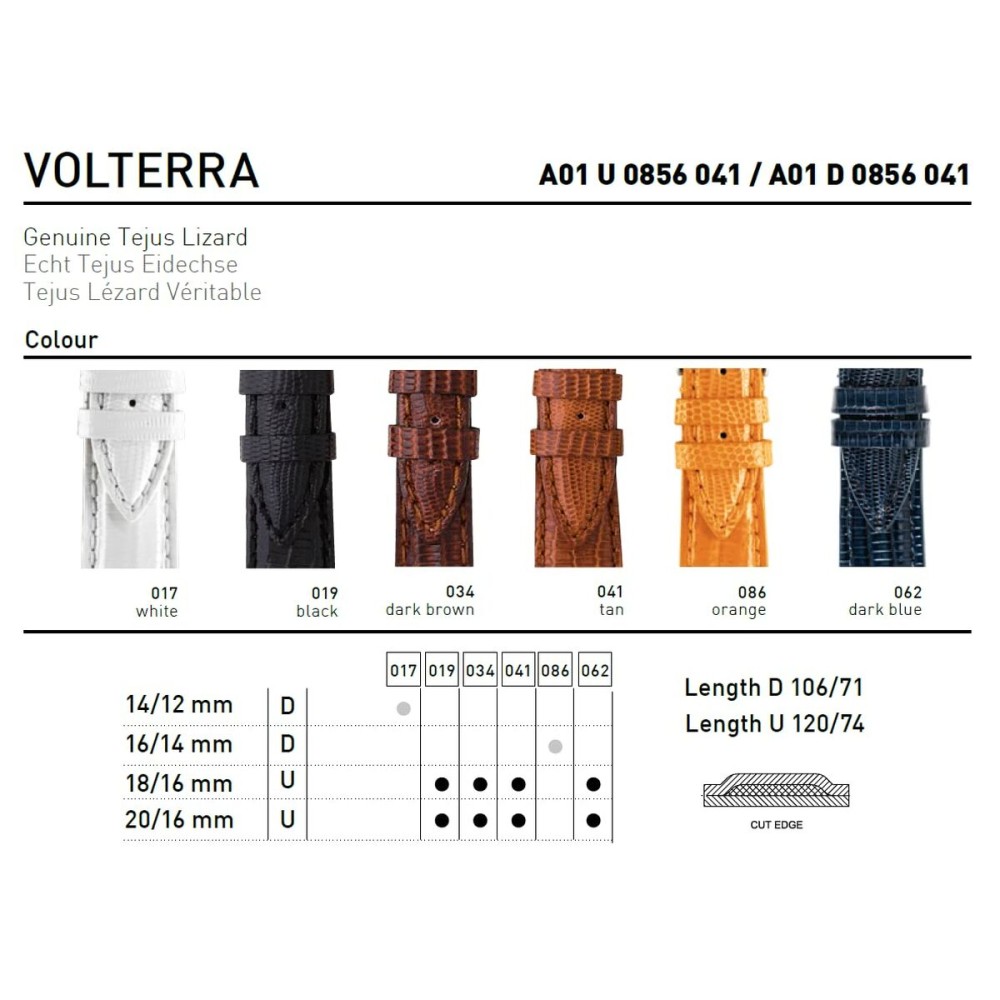 Uhrband Morellato A01U0856041062CR20 20 mm