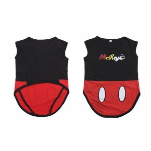 T-Shirt für Hunde Mickey Mouse XS Schwarz