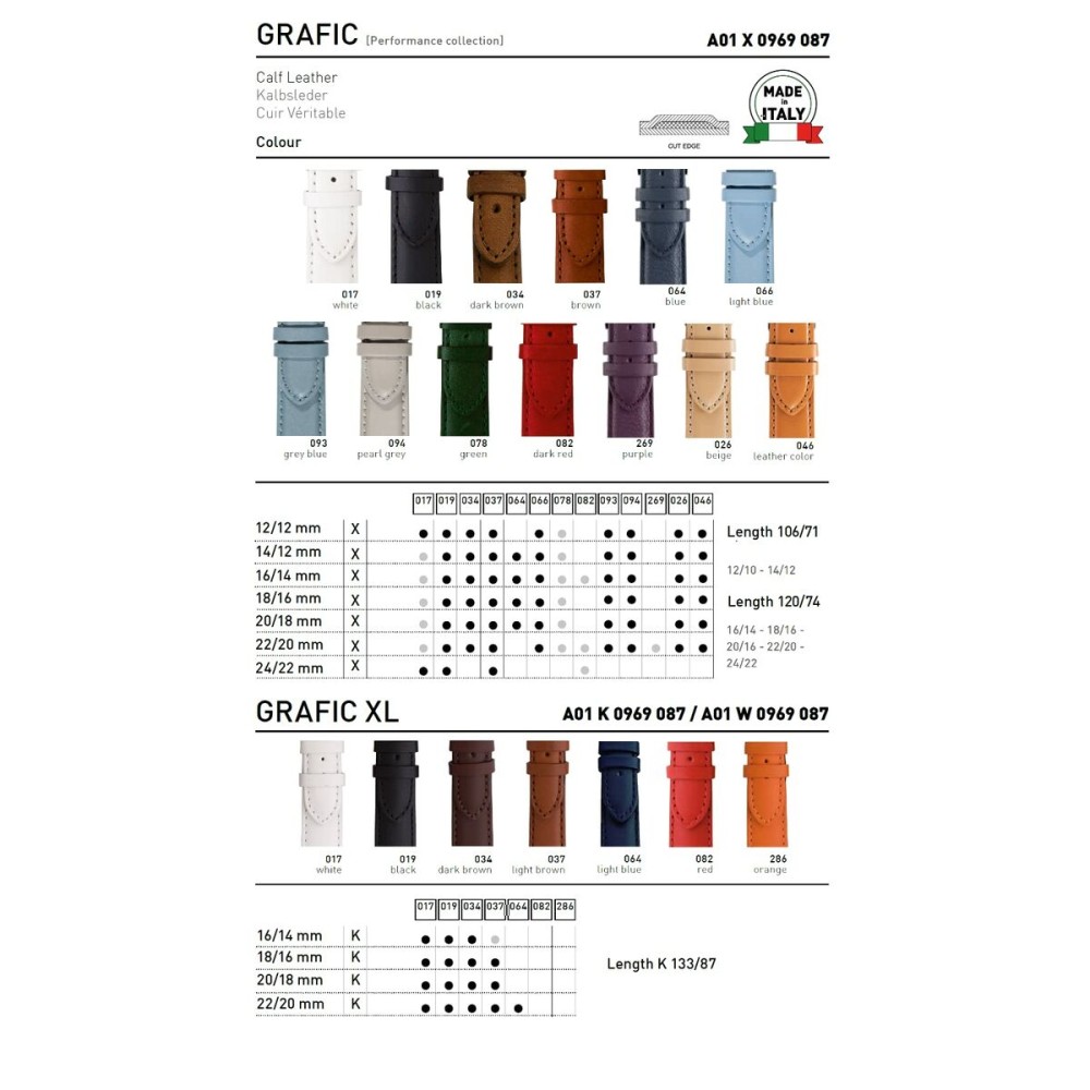 Uhrband Morellato A01X0969087094CR22 22 mm