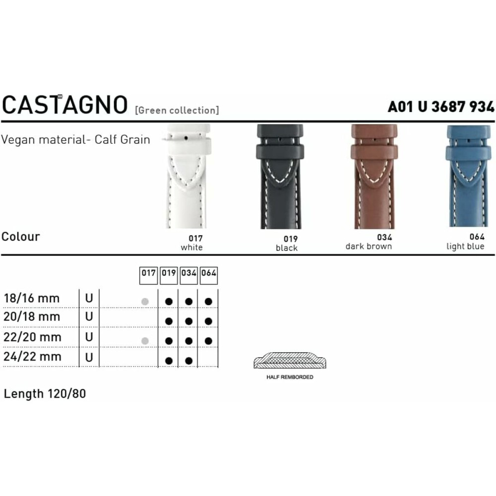 Bracelet à montre Morellato A01U3687934019CR24 24 mm