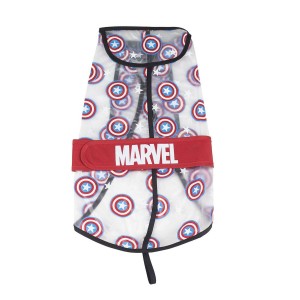 Imperméable pour Chien The Avengers Rouge Transparent M