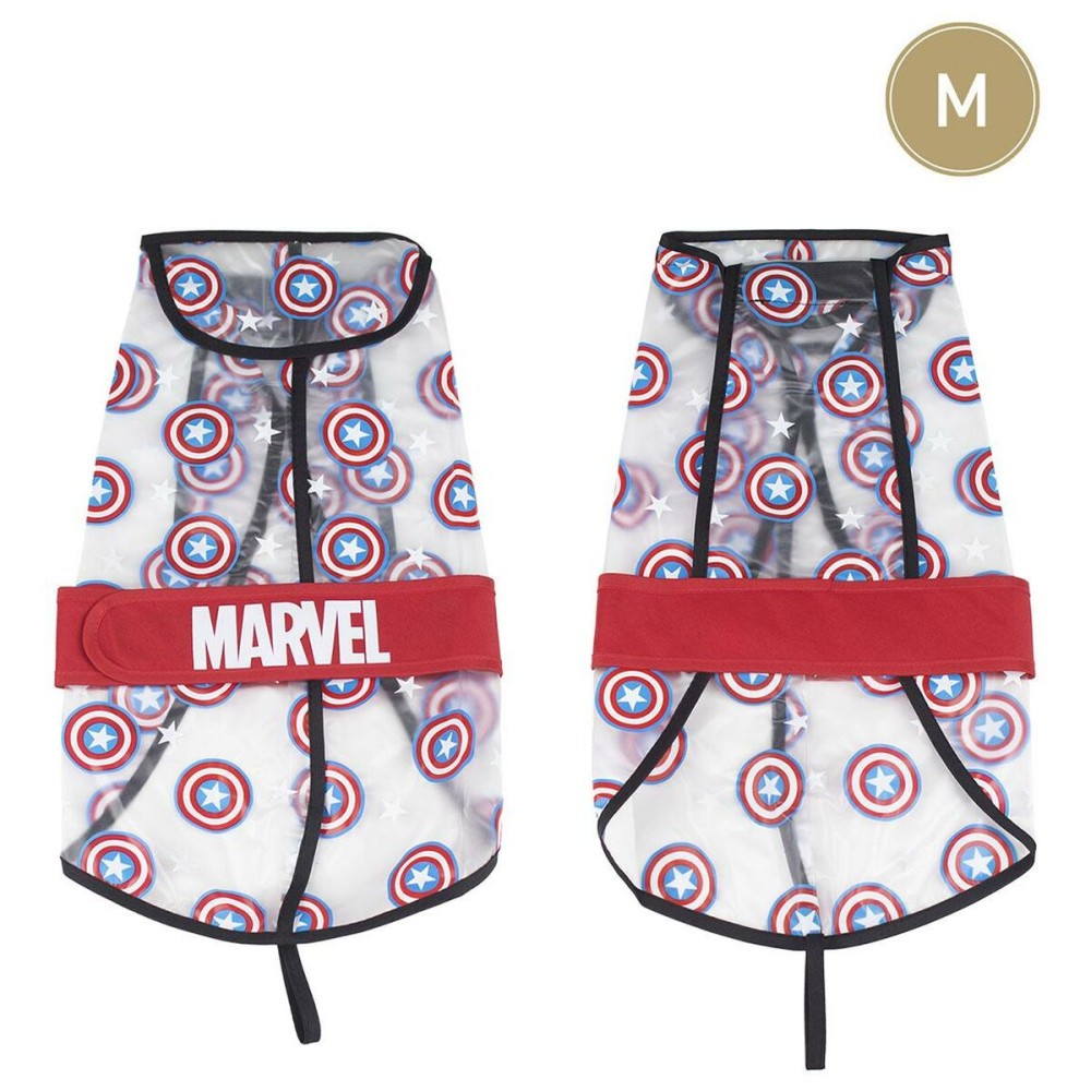 Imperméable pour Chien The Avengers Rouge Transparent M