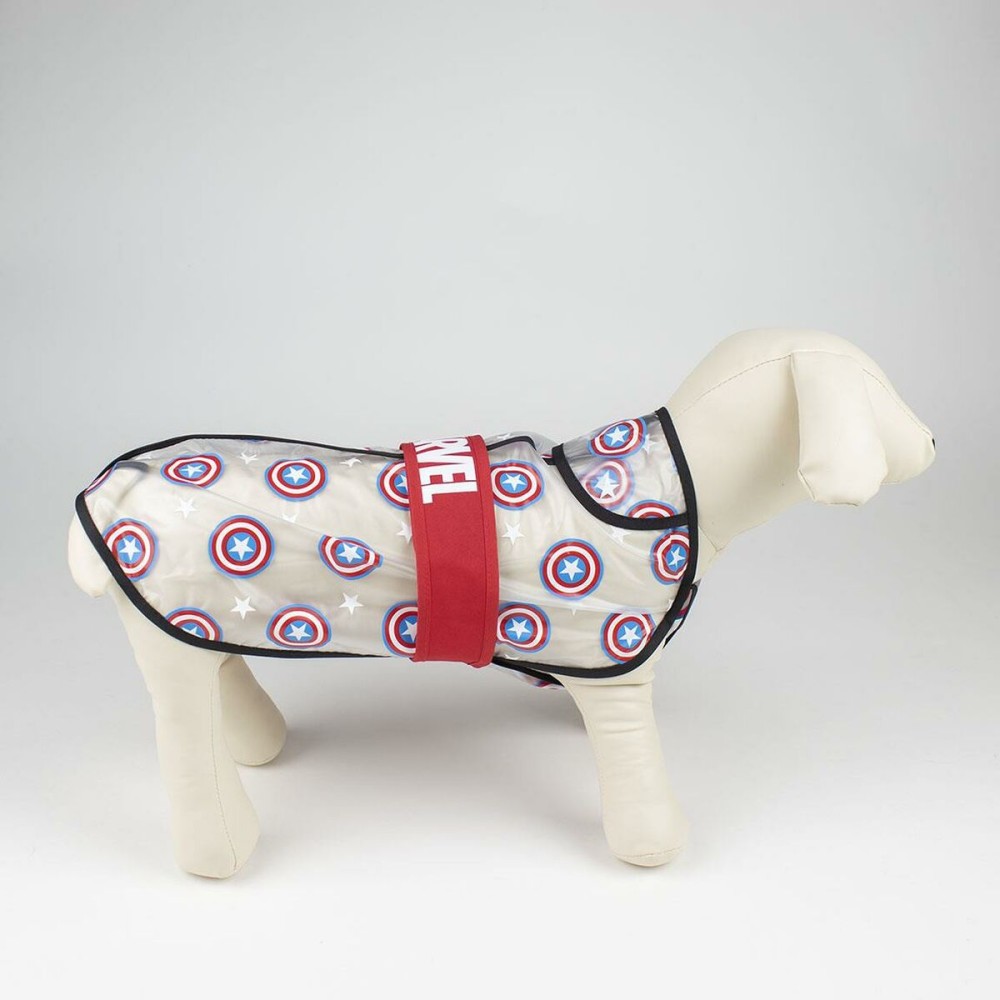 Imperméable pour Chien The Avengers Rouge Transparent M