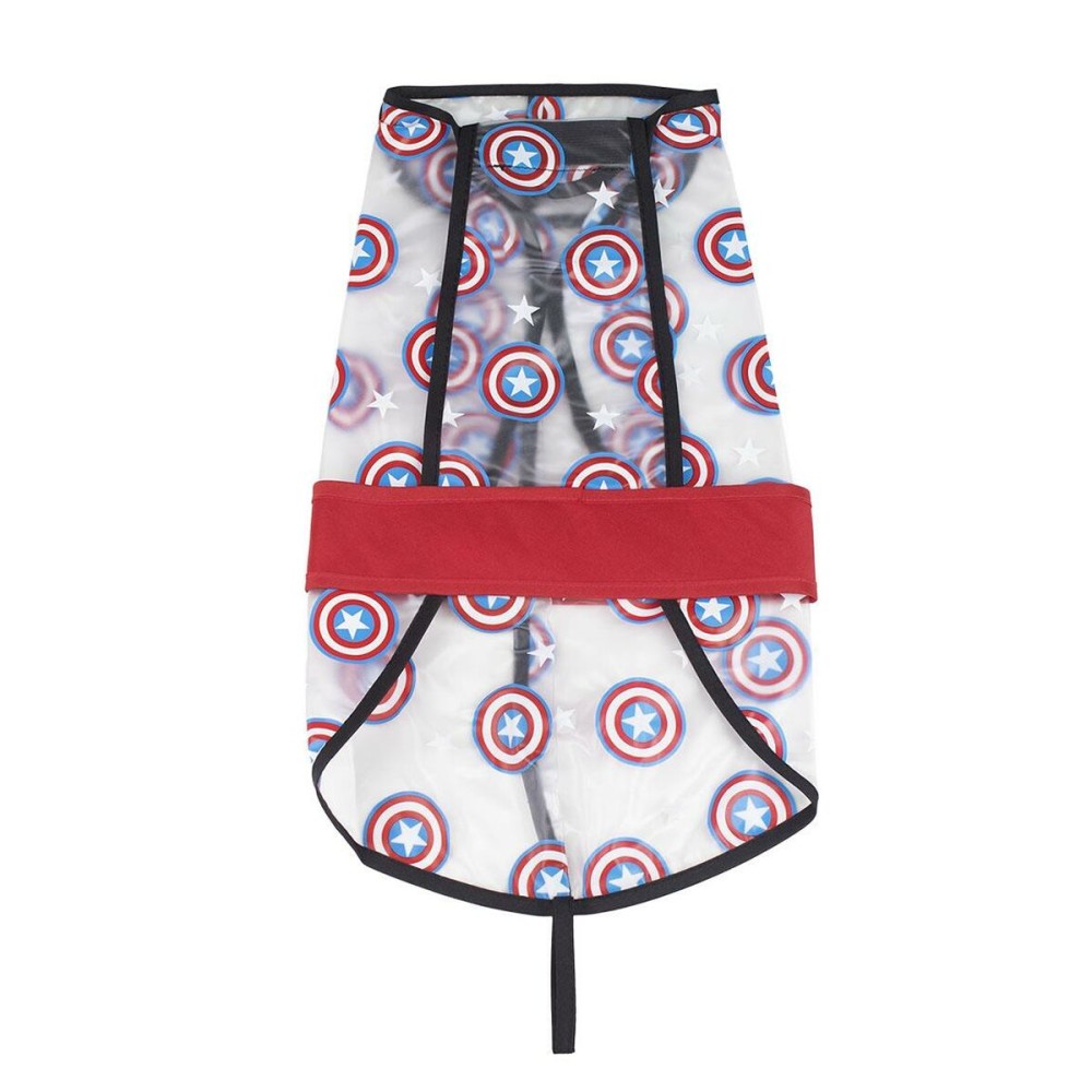 Imperméable pour Chien The Avengers Rouge Transparent M