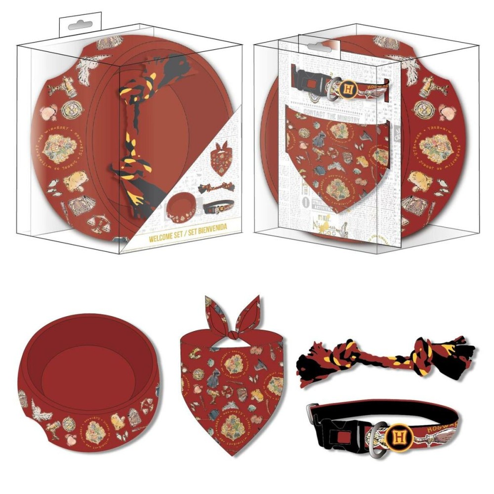 Coffret cadeau Harry Potter Rouge foncé 21,0 x 21,0 x 8,8 cm Chien 4 Pièces