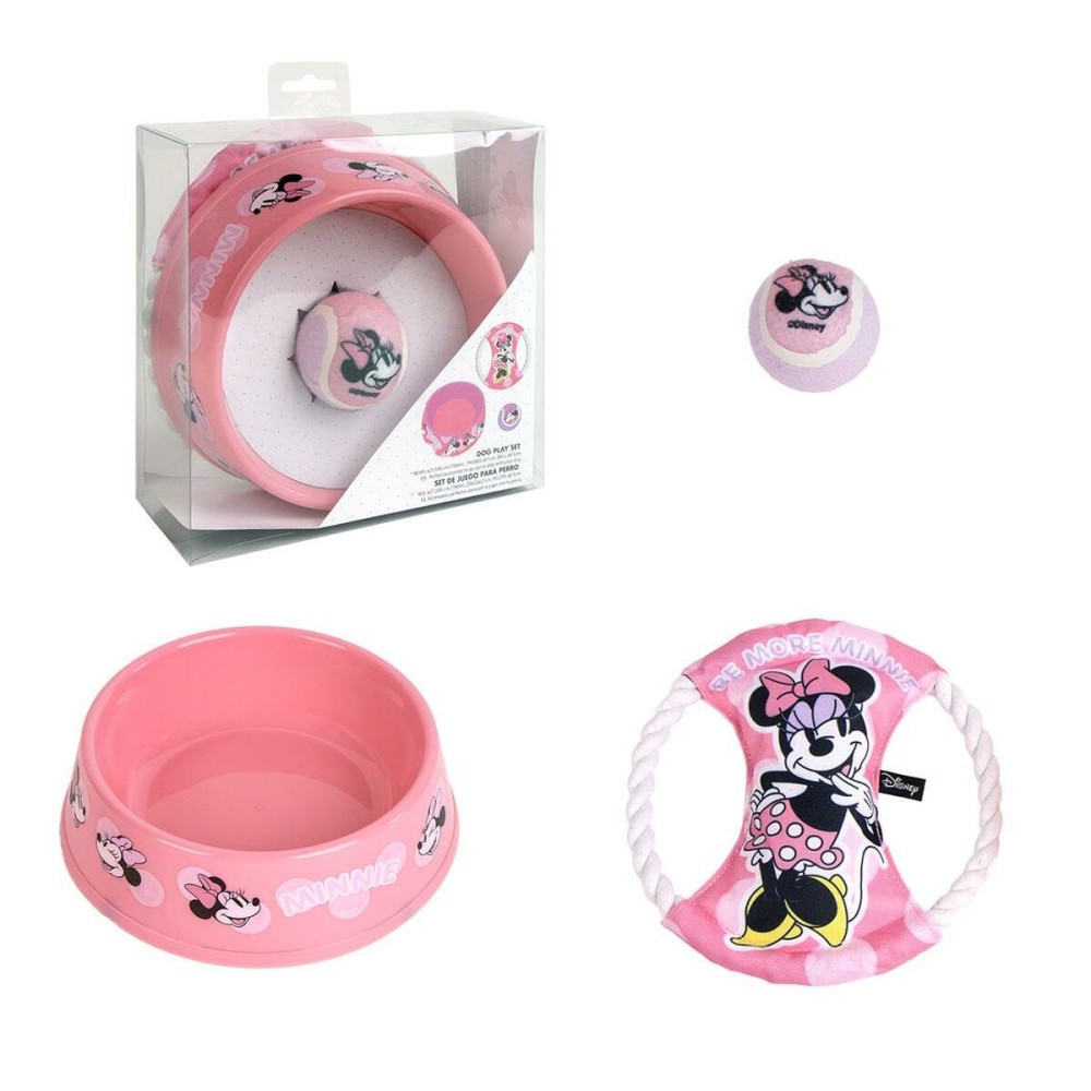 Geschenkset Minnie Mouse Rosa 21,0 x 21,0 x 8,8 cm Hund