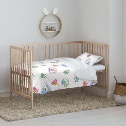 Housse de couette pour berceau Peppa Pig Time bed 115 x 145 cm