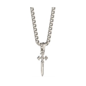 Men's Necklace Guess JUMN04024JWSTT-U Cross