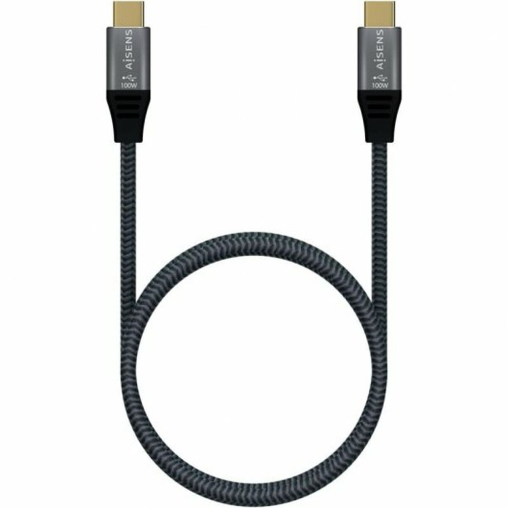 USB-C Cable Aisens A107-0670 Grey (1 Unit)
