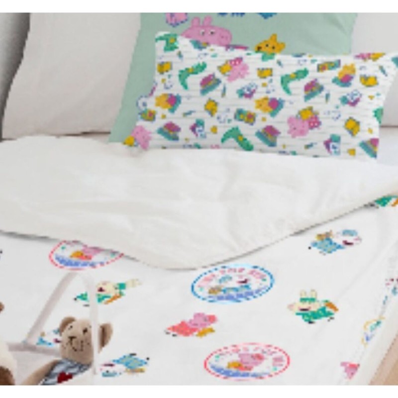 Bettbezug Peppa Pig Time Bed Bunt