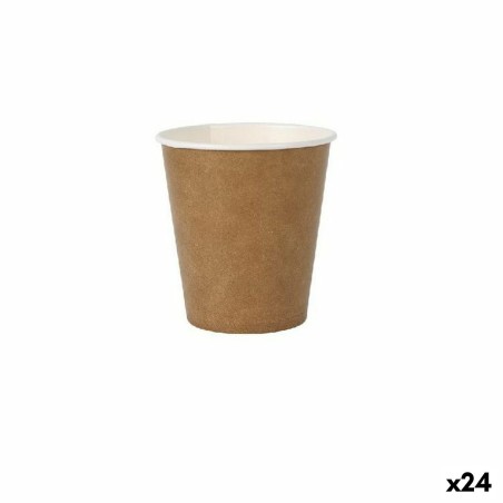 Set de Verres Algon Produits à usage unique papier kraft 20 Pièces 120 ml (24 Unités)