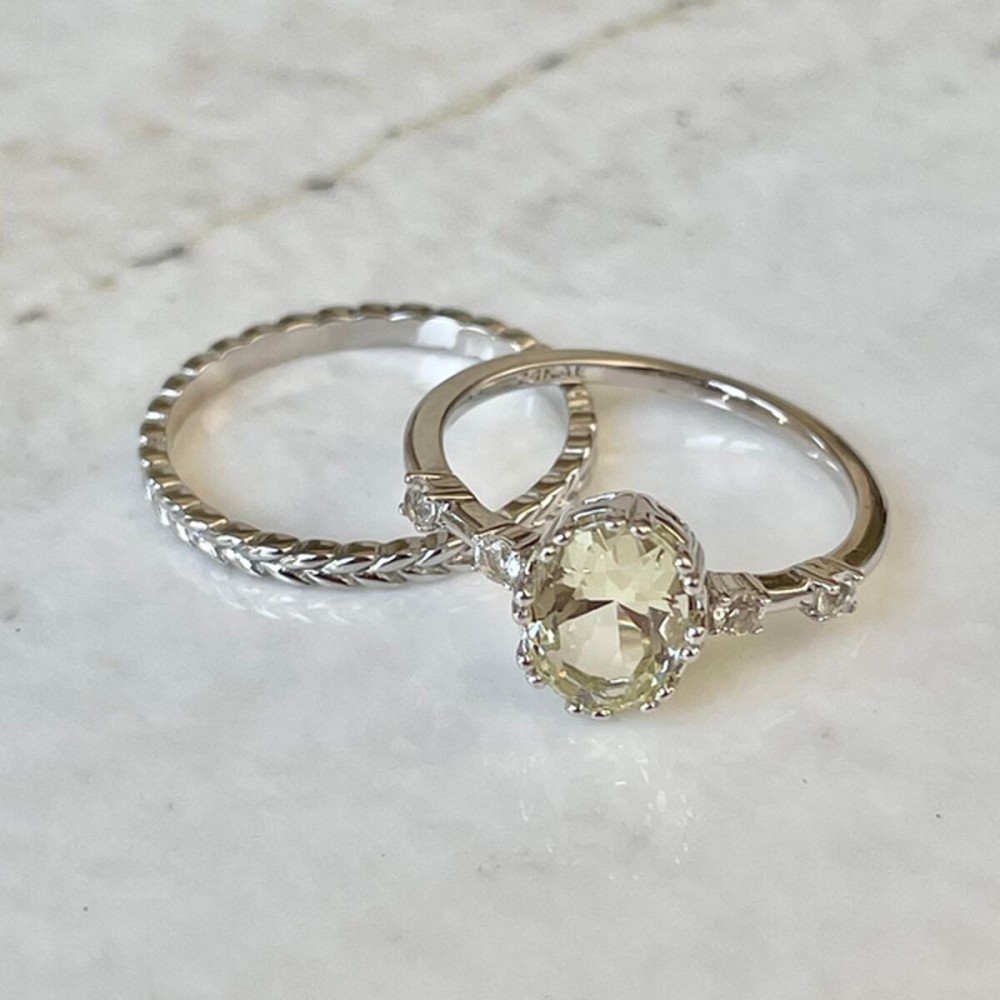 Ladies' Ring 24KAE 12406S/58 18 Silver