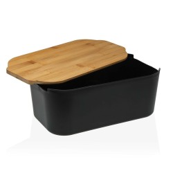 Breadbasket Versa Black Bamboo polypropylene 18,5 x 12 x 33 cm