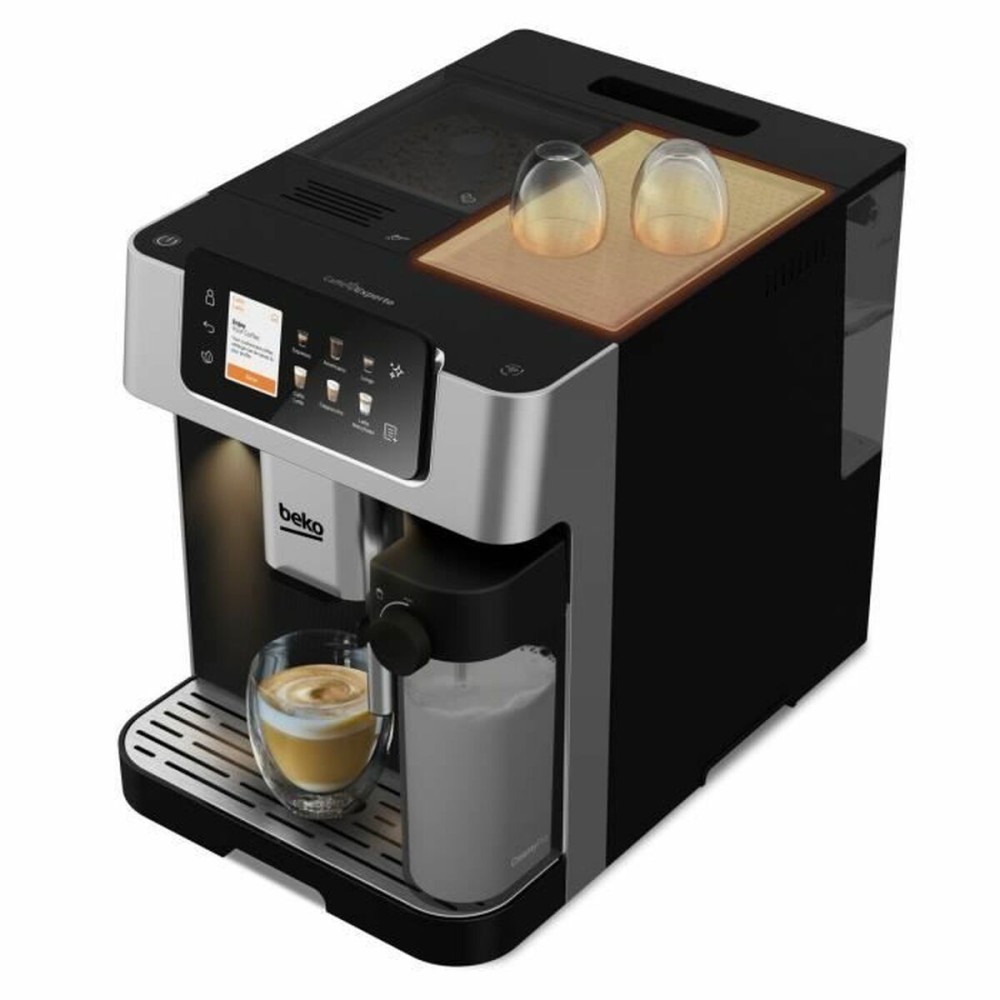 Superautomatische Kaffeemaschine BEKO CEG7348X Schwarz Grau Silberfarben