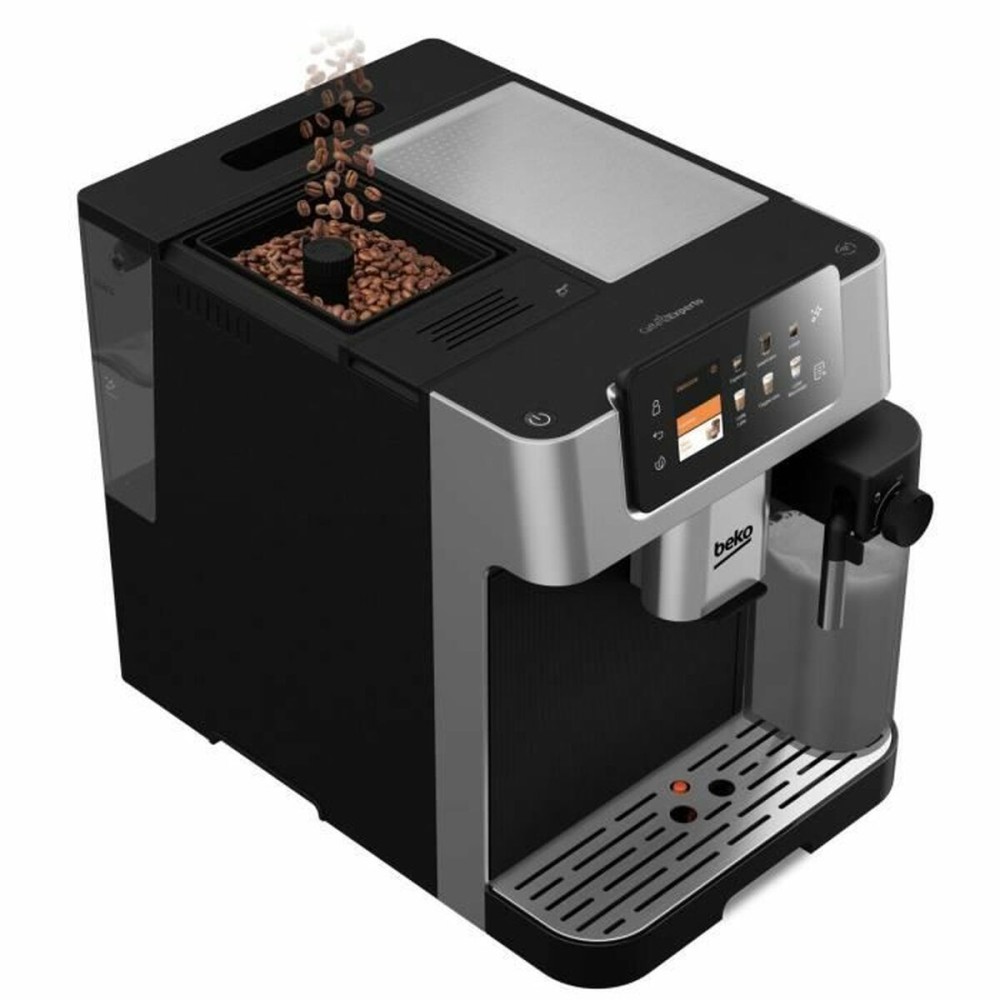 Superautomatische Kaffeemaschine BEKO CEG7348X Schwarz Grau Silberfarben