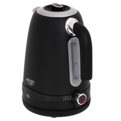 Bouilloire Adler AD 1295b Noir Acier inoxydable 2200 W 1,7 L