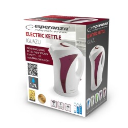 Kettle Esperanza EKK018R White Red Plastic 2200 W 1,7 L