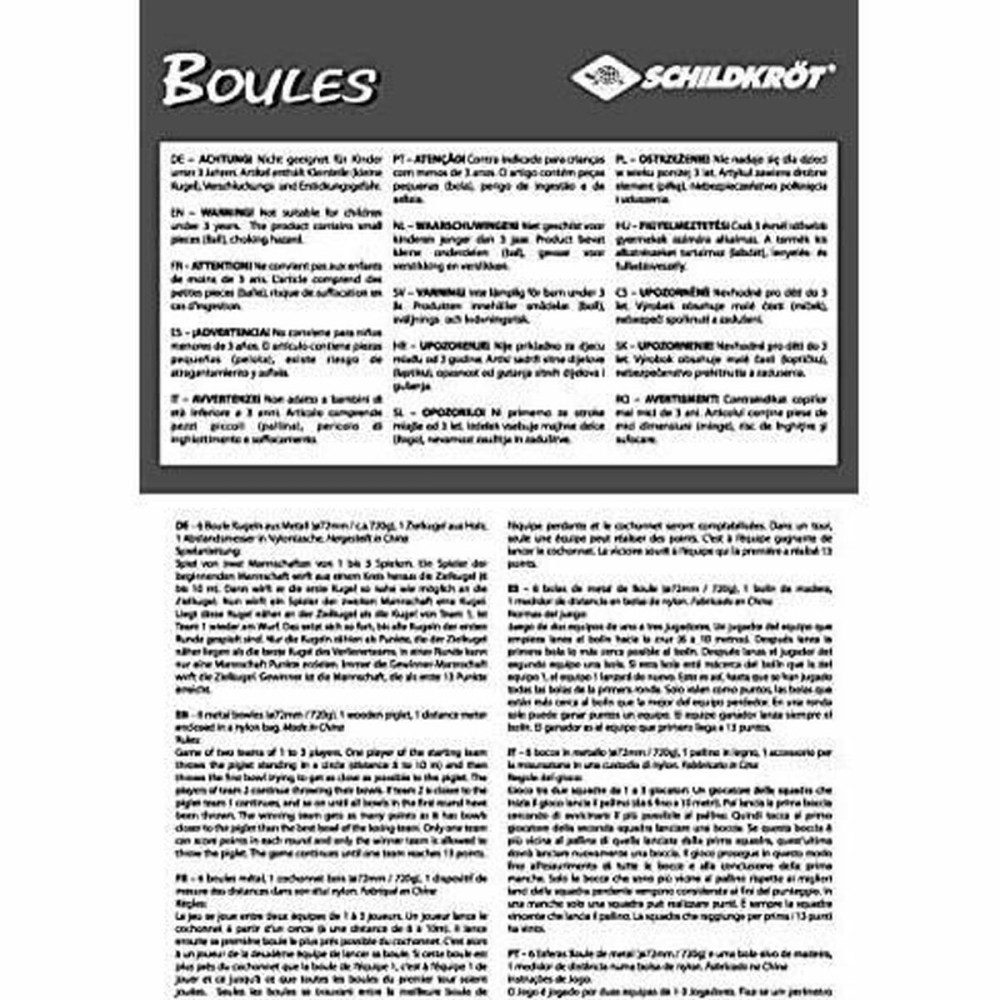 Boules Set Schildkröt