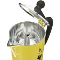 Italienische Kaffeemaschine Bialetti Rainbow Gelb Jaune Metall 6 Tassen