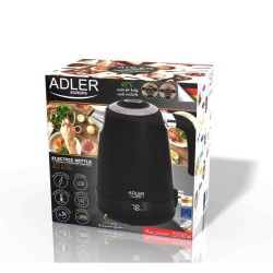 Kettle Adler AD 1295b Black Stainless steel 2200 W 1,7 L