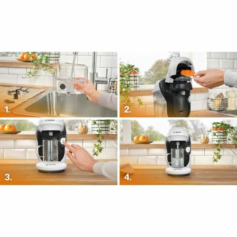 Capsule Coffee Machine BOSCH TAS114E White 1400 W 700 ml
