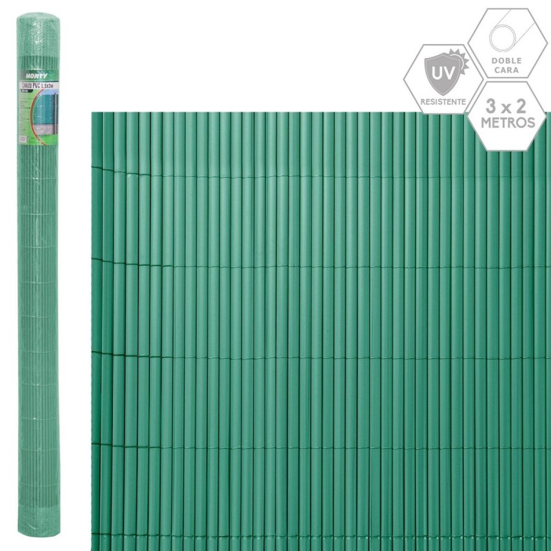 Palissade de Jardin Vert PVC 1 x 300 x 200 cm