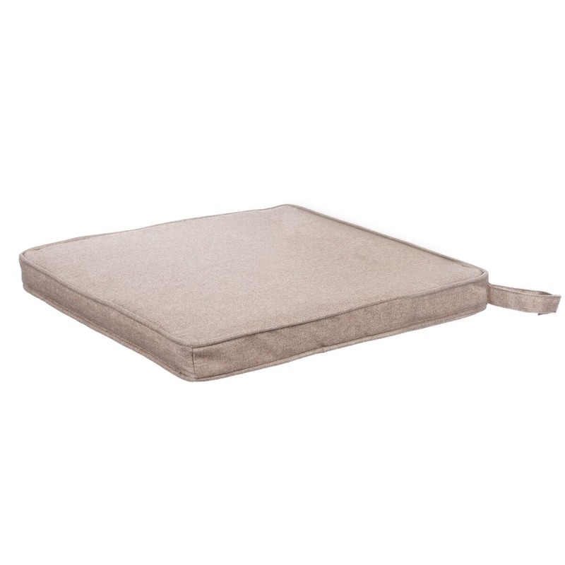 Coussin de chaise Beige 38 x 38 x 4 cm