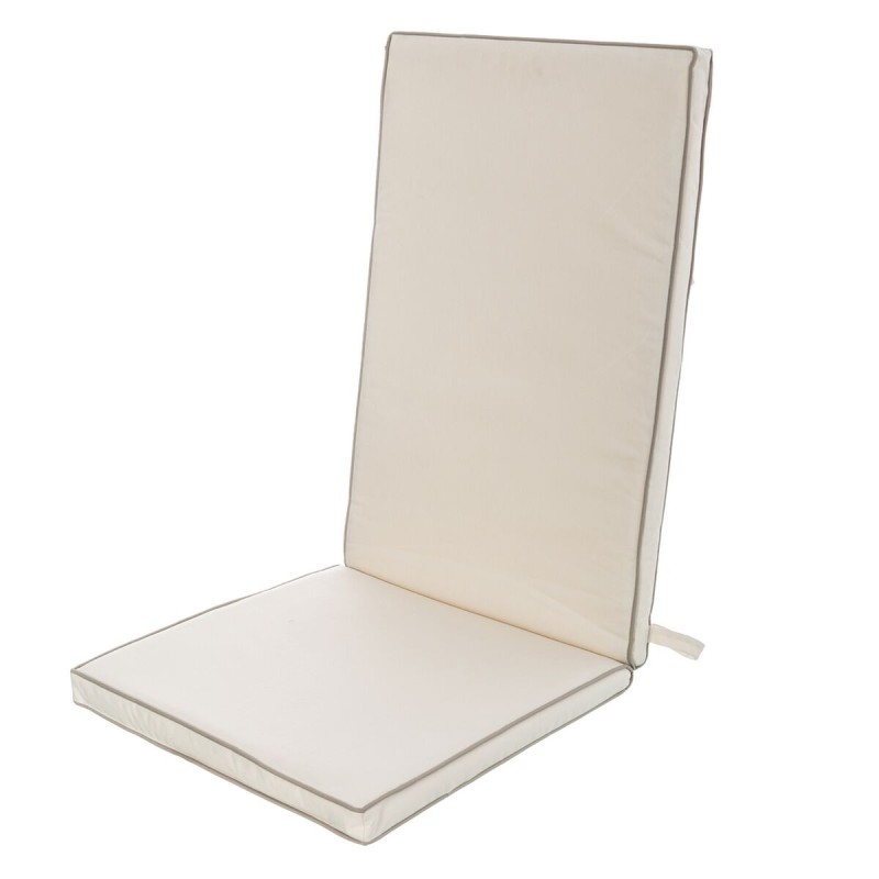 Stuhl-Kissen Creme 123 x 48 x 4 cm