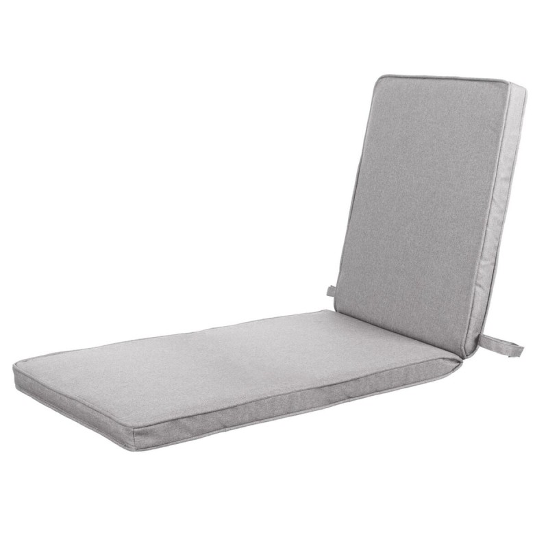 Coussin pour chaise longue Gris 190 x 55 x 4 cm