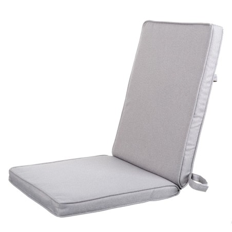 Chair cushion Grey 123 x 48 x 4 cm