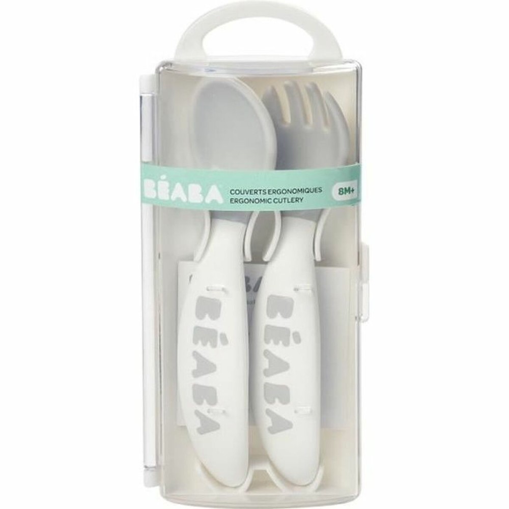 Couverts Béaba Gris Plastique (2 Unités)
