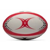 Rugby Ball Gilbert G-TR4000 Weiß 28 cm Rot