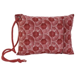 Coussin Home ESPRIT Rouge Vert Corail 30 x 10 x 20 cm (3 Unités)