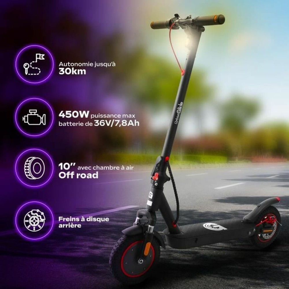 Trottinette Électrique Urbanglide 100 MAX Noir 350 W 25 km/h