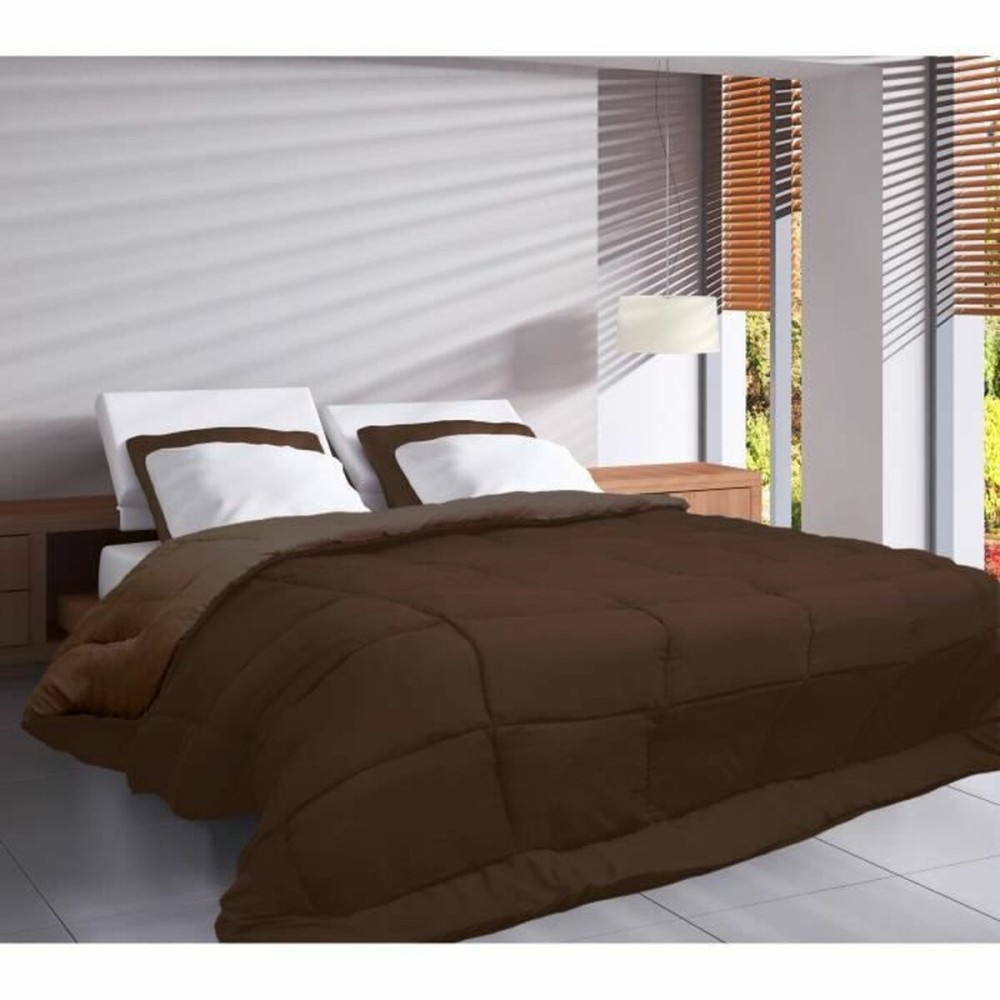 Remplissage de couette Poyet Motte Calgary Moka Chocolat 200 x 200 cm 400 g /m²