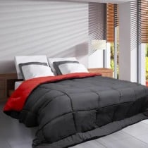 Duvet Poyet Motte Red Grey 220 x 240 cm