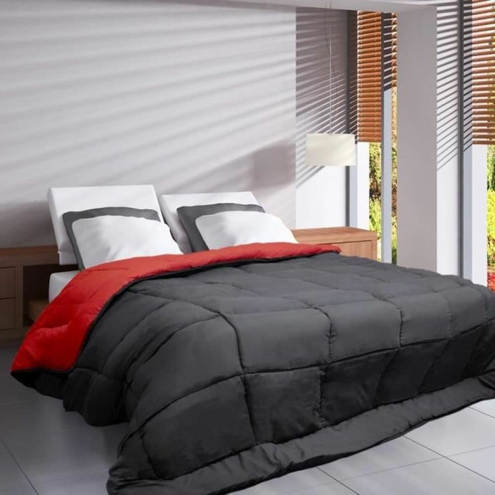 Duvet Poyet Motte Red Grey 220 x 240 cm
