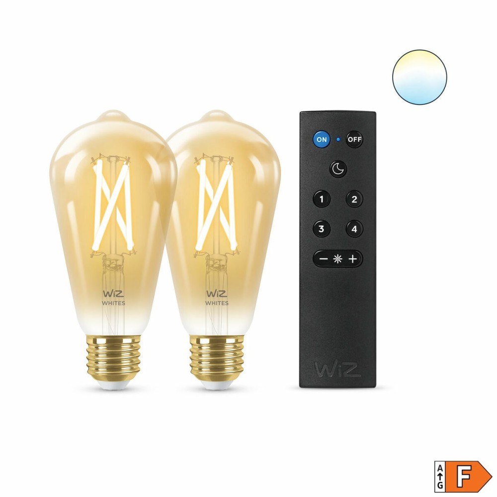 Smart Glühbirne Wiz ST64 E27 50 W Bunt Gold 7 W 640 lm (2 Stück)