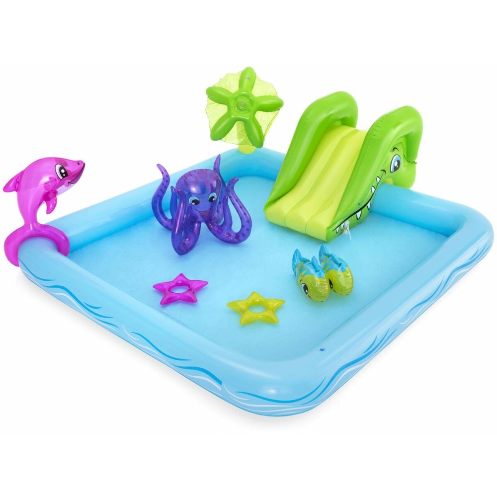 Bestway Piscine Gonflable Parc de Jeux Aquarium 239x206x86 cm +2 Ans Jardin 53052
