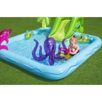 Bestway Piscine Gonflable Parc de Jeux Aquarium 239x206x86 cm +2 Ans Jardin 53052
