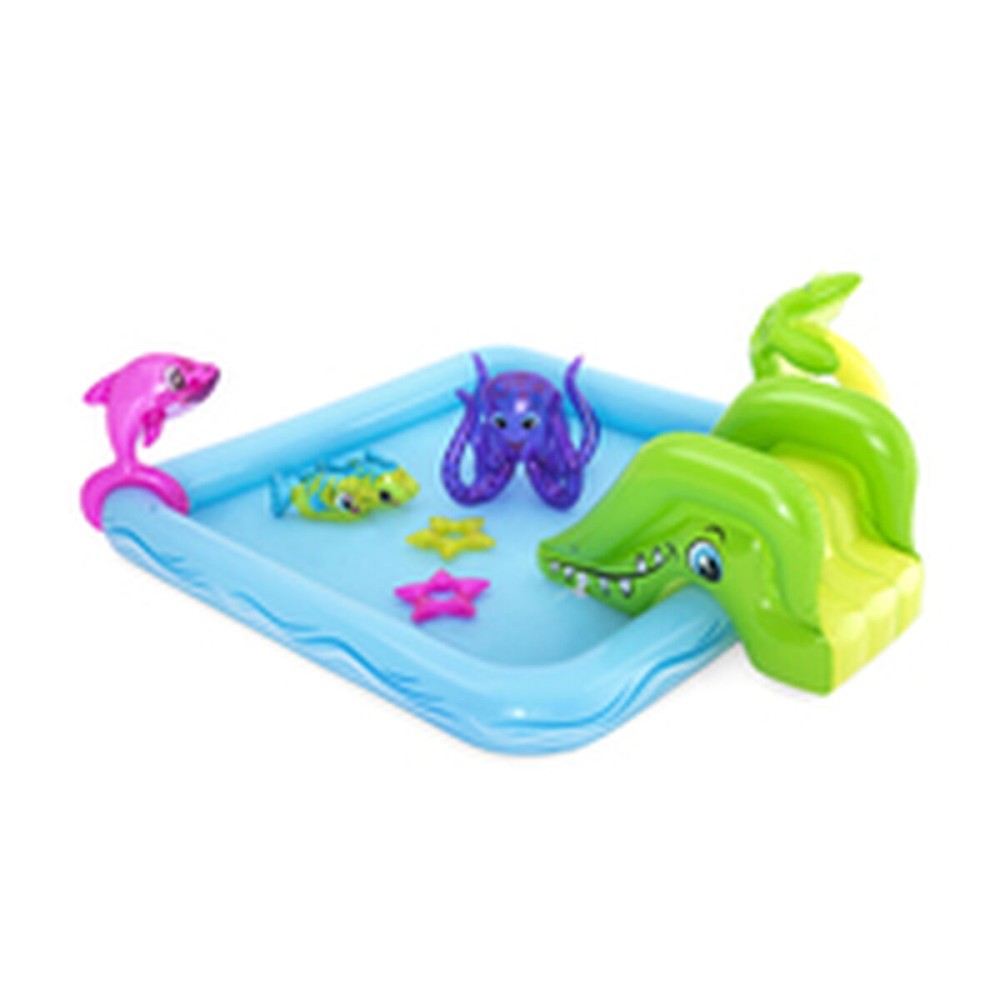 Bestway Piscine Gonflable Parc de Jeux Aquarium 239x206x86 cm +2 Ans Jardin 53052