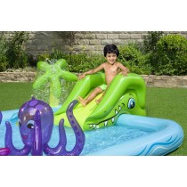 Bestway Piscine Gonflable Parc de Jeux Aquarium 239x206x86 cm +2 Ans Jardin 53052