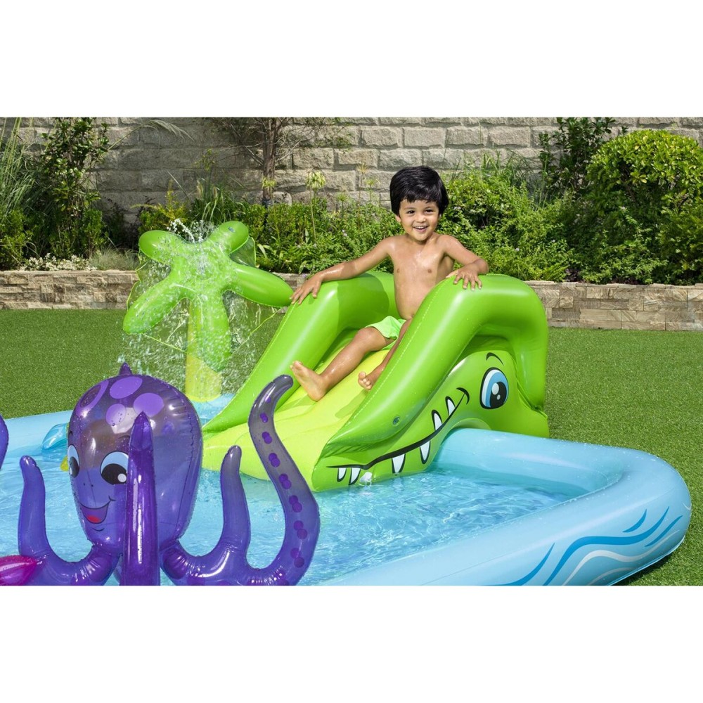 Bestway Piscine Gonflable Parc de Jeux Aquarium 239x206x86 cm +2 Ans Jardin 53052